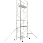Tubesca - Echafaudage roulant en acier 2 planchers 186x54 cm Hauteur d'accès 6,8 m - JUNIO