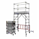 Échafaudage télescopique TOWER TW-2 – Hauteur de travail jusqu’à 4 m