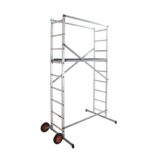 Echafaudage roulant de jardin tout terrain 1,7m/3,7m en aluminium Hailo HobbyStep H4 Jardin – Image 2