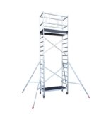 Echafaudage roulant professionnel 3,7m/5,7m en aluminium Hailo Expert Pro