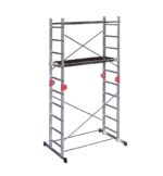 Echafaudage pliable 4 en 1 multifonction 1,8m/3,8m en aluminium Hailo Combi First