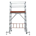 ELEVATE Echafaudage en aluminium hauteur de travail 3 m 10 marches