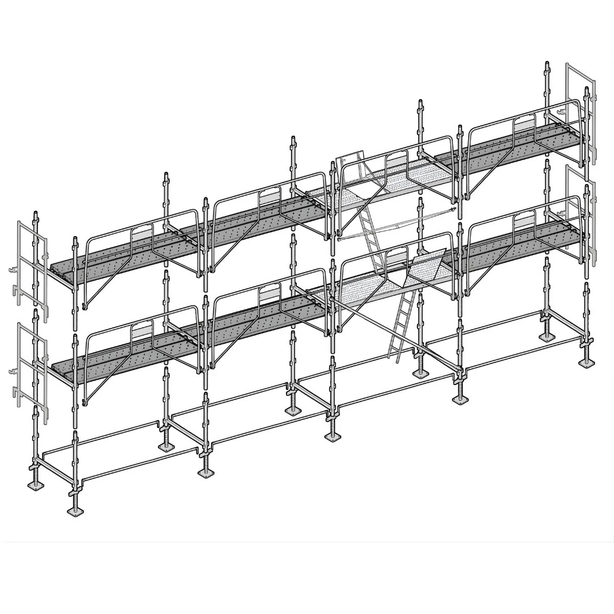 6_63528779-be2d-4794-abf5-a4c983a9e412 Échafaudage façadier ALTRAD 78 m² – Image 1