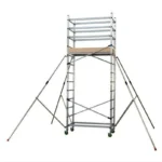 Échafaudage roulant aluminium SUPREMALU – Hauteur de travail 4,80 m