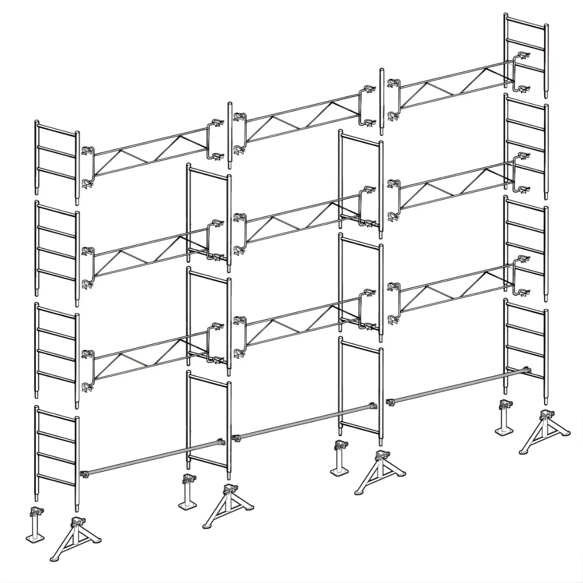 top10x8a Échafaudage maçon Altrad 49 - 80 m² – Image 1